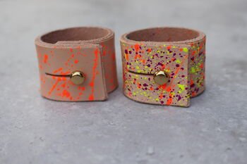 Hand Painted Leather Napkin Rings, 4 of 7
