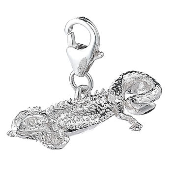 Bearded Dragon Sterling Silver Charm, 3 of 6