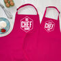 Big Chef Little Chef Personalised Hexagon Aprons, thumbnail 6 of 8