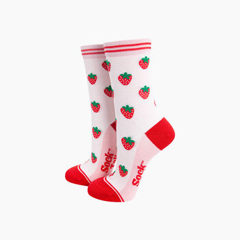 Summer Fruits Bamboo Socks Gift Set For Women, 3 of 4