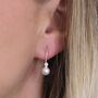 Sterling Silver Pearl Drop Earrings, thumbnail 1 of 8