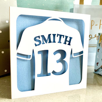 Personalised Football Shirt Birthday Card, 2 of 4