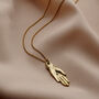 Personalised Initial Hand Necklace, thumbnail 4 of 6