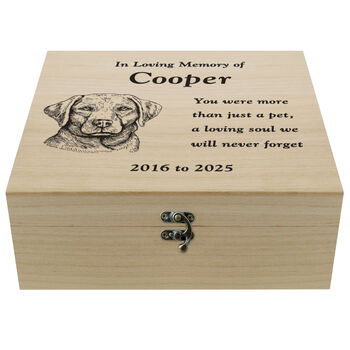Heartfelt Dog Memorial Keepsake Box, 3 of 7