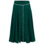 Rita Skirt In Hampton Green Vintage 1940s Style, thumbnail 1 of 2