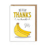 Funny Thank You Card Thanks A Bunch, thumbnail 2 of 3