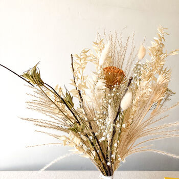 Ruscus Banksia Dried Flower Easter Bouquet, 4 of 5