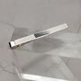 Classic Engraved Solid Silver Tie Slide, thumbnail 4 of 7