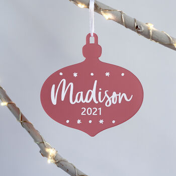 Personalised Children's Christmas Tree Decoration, 2 of 5