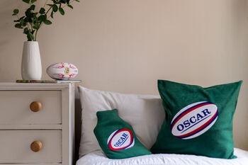 Rugby Personalised Cushion, 4 of 4