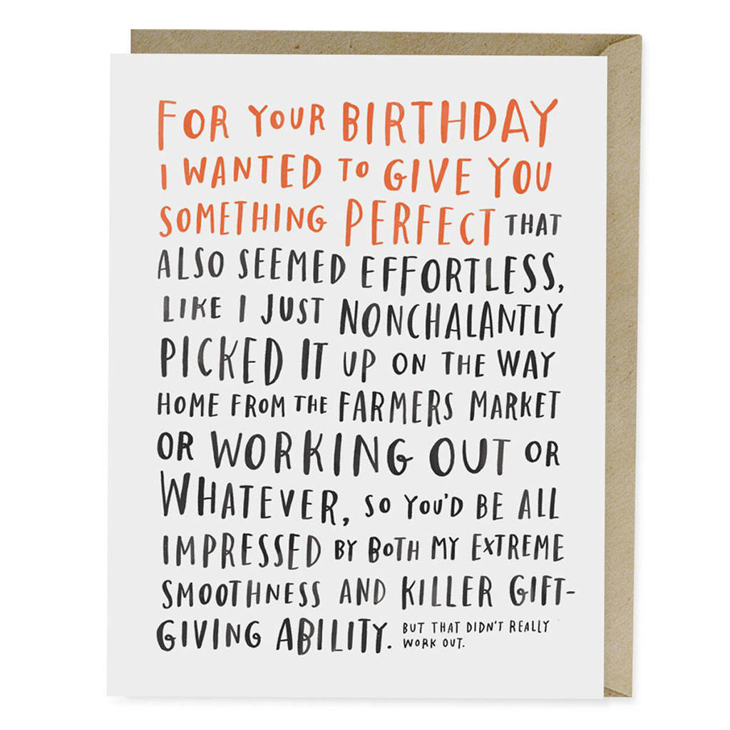 Awkward Birthday Card By Northlight Design