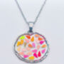 Disco Super Sparkly Pendant Necklace Small Hand Made, thumbnail 6 of 10