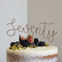 Seventy Wire Birthday Cake Topper, thumbnail 2 of 6