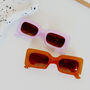 Maggie 80s Style Rectangle Sunglasses, thumbnail 4 of 4