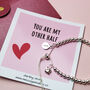 Initial Bracelet Valentines Day Personalised, thumbnail 1 of 10
