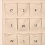 Personalised Canvas Advent Calendar Embroidered, thumbnail 4 of 12