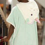 Personalised Unicorn Hooded Bamboo Cape With Buttons, thumbnail 4 of 11