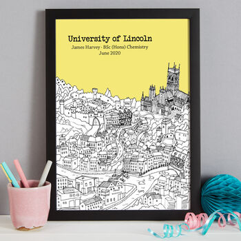 Personalised Lincoln Graduation Gift Print, 4 of 9