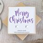 Merry Christmas Star Stud Earrings, thumbnail 2 of 7