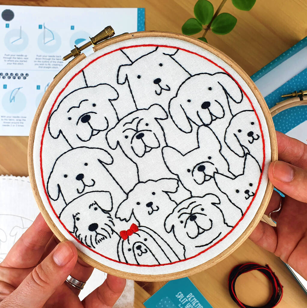 Dogs Embroidery Kit, 1 of 6