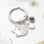 Cute Hedgehog Keyring Hedgehog Lover Gift, thumbnail 1 of 6