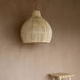 Large Lobster Pot Rattan Lampshade, thumbnail 6 of 7