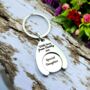 Actual Photo Trolley Token Keyring, Shiny Silver Alloy, thumbnail 3 of 6