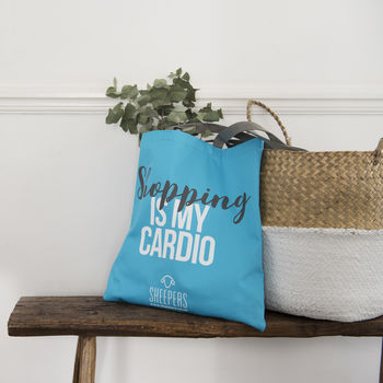 'Shopping is my cardio' Tote Bag, 4 of 4
