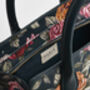 Roses Teal Structured Medium Tote, thumbnail 7 of 7