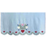 Alpine Edelweiss Embroidered Wool Throw, thumbnail 2 of 3