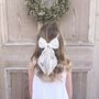 Flower Girl Lace Hair Bow/ Collette, thumbnail 5 of 7