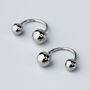 Sterling Silver Ball Ear Jacket Earrings, thumbnail 1 of 5