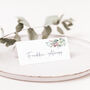 Wedding Place Cards With Winter Florals, thumbnail 2 of 3