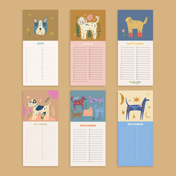 Dogs And Doodles Perpetual Birthday Calendar, 3 of 8