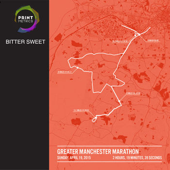 Personalised Manchester Marathon Poster, 3 of 12