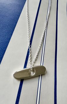 Infinity Sea Porthole Pendant Necklace, 2 of 3