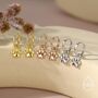 Sterling Silver Paw Print Huggie Hoop Earrings, thumbnail 7 of 11