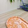 Orange Oval Trinket Tray Dish, thumbnail 4 of 5