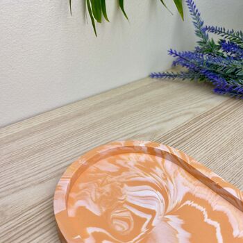 Orange Oval Trinket Tray Dish, 4 of 5