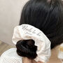 Bride To Be Personalised Wedding Scrunchie, thumbnail 1 of 2