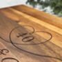 Anniversary Gift Engraved Heart Chopping Board, thumbnail 7 of 9