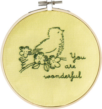 You Are Wonderful Embroidery Hoop Kit, 2 of 4