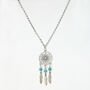 Turquoise Bead Dreamcatcher Necklace, thumbnail 3 of 3