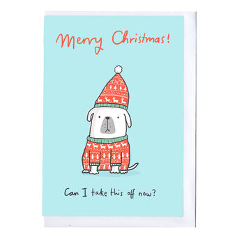 Dog Jumper Christmas Card, 2 of 2
