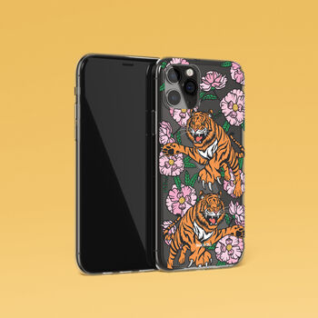 Peony Tiger Phone Case For iPhone, 5 of 9