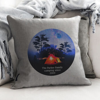 Personalised Family Campers Cushion, 3 of 4