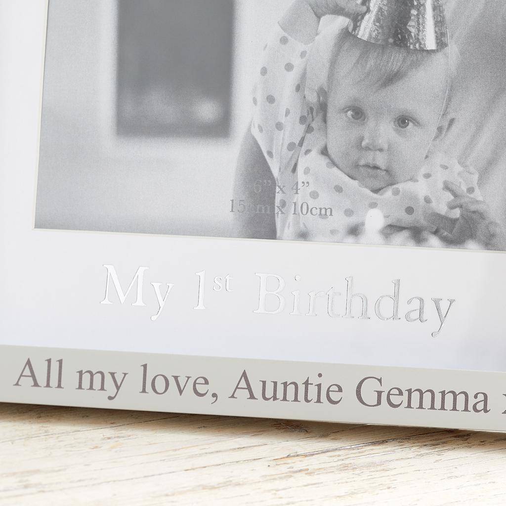 personalised 1st birthday photo frame by my 1st years ...