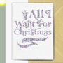 All I Want For Christmas Christmas Seed Card, thumbnail 2 of 2