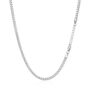 Men's Silver Matte Cuban Chain Necklace 3mm, thumbnail 8 of 10