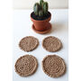 Four Pack Jute Coasters | Sustainable And Biodegradable, thumbnail 1 of 5